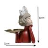 Art Nouveau Girl Statue Portrait Home Organization and Storage Desktop Modern Home Decoration Accessories for Living Room
