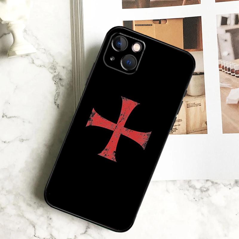 Чехол для телефона с гербом тамплиеров для iPhone 17 16 15 13 12 11 14 Pro Max Plus 12 13 Mini 16e 17 Air Cover Coque