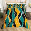 Modern Geometric Duvet Cover Abstract Art Stripes Bedding Set Simple Colorful Lines Comforter Cover for Kids Women Men Room Dorm