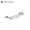 Chrome Bathroom Accessories Set Wall Mount Knurled Bath Shelf Robe Hanger Toilet Paper Holder Towel Bar Rack Stainless Steel