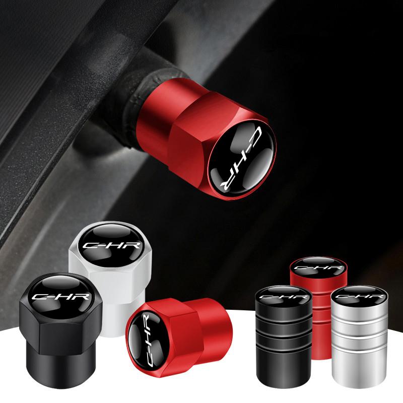 ADF3 4pcs Car Wheel Tire Valve Stem Caps Airtight Cover For Toyota C-HR CHR Accessories