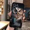 Чехол для телефона с совой для iphone 17 Pro Max Air 16 15 14 13 Pro Max 15 16 Pro 15Plus Корпус