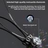 Luxury Round Snake Wedding 925 Sterling Silver Cuban Chain Necklace Trendy Moissanite Jewelry Necklaces for Women Gifts