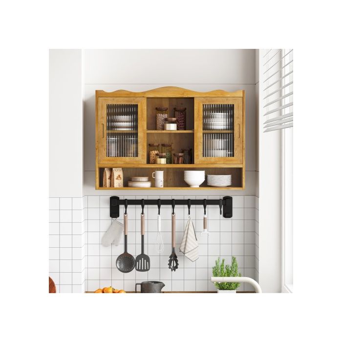 Armoire - MUVOE - Vintage - 90 cm - 2 portes coulissantes - Bois massif