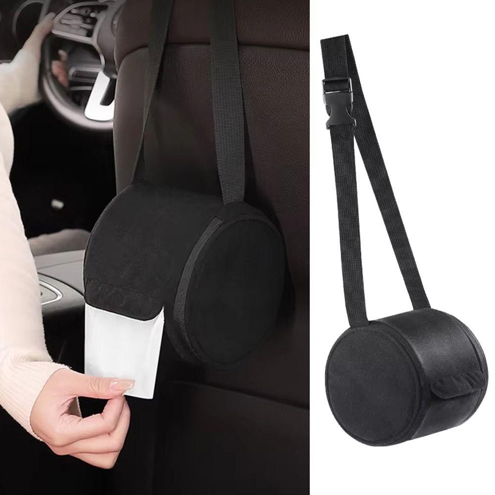 With Strap Hanging Tissue Bag Hanging Portable Napkin Box Soft Toilet Paper Cover Home