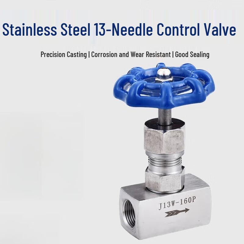 Ran Jin Chu J13W-160P Stainless Steel Internal Thread Needle Valve