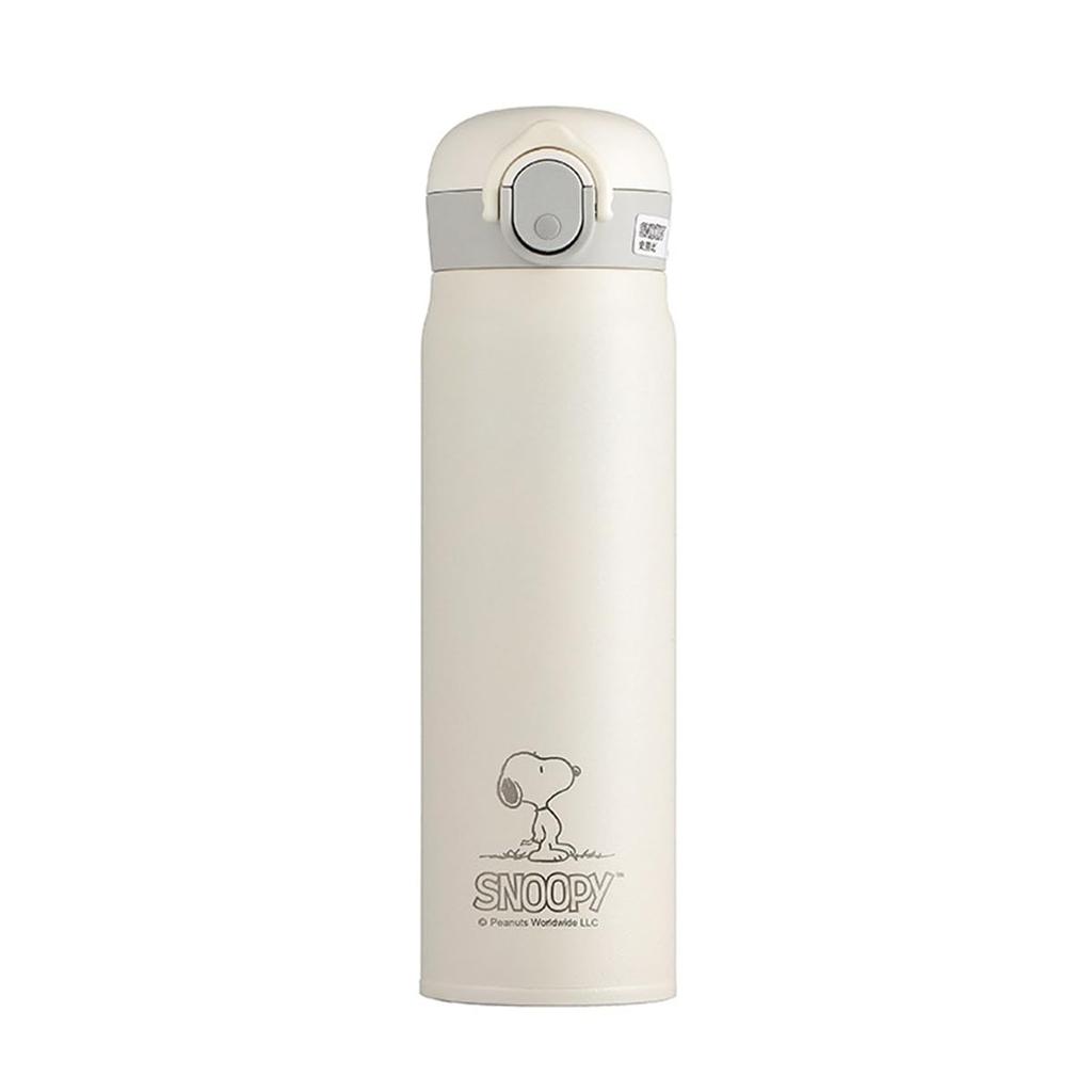 Snoopy Thermos Vacuum Insulated Stainless Steel Water Keeps Drinks Hot or Large Direct Easy To 500ml Cup, Bottle, Cold, Cute, Capacity, Portable,