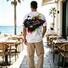 Mens Short Sleeve T-Shirt, Urban Street Style Polyester Tee, Soft & Comfy Versatile Basic for Everyday Casual Wear