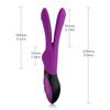 Водонепроницаемый многоскоростной многофункциональный вибрационный секс-игрушка с двумя двигателями, вибратор-кролик, массажер для точки G