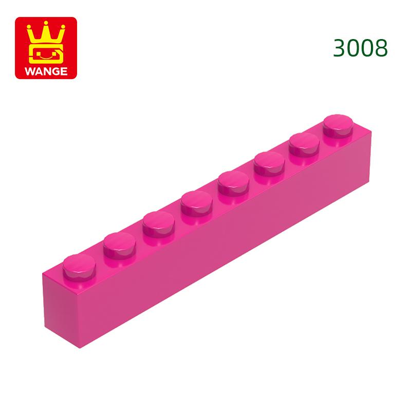 Нетоксичный 33 шт./лот 3008 1x8 Строительный блок с высоким отверстием Moc Базовые классические детали Кирпичные аксессуары Совместимы с DIY Детские игрушки Подарочная коробка