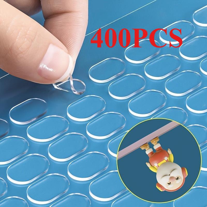 240/400PCS Transparent Double-Sided Adhesive Dots, Removable Strong Bond for DIY Crafts, Home Decor, Posters, Party Arrangements