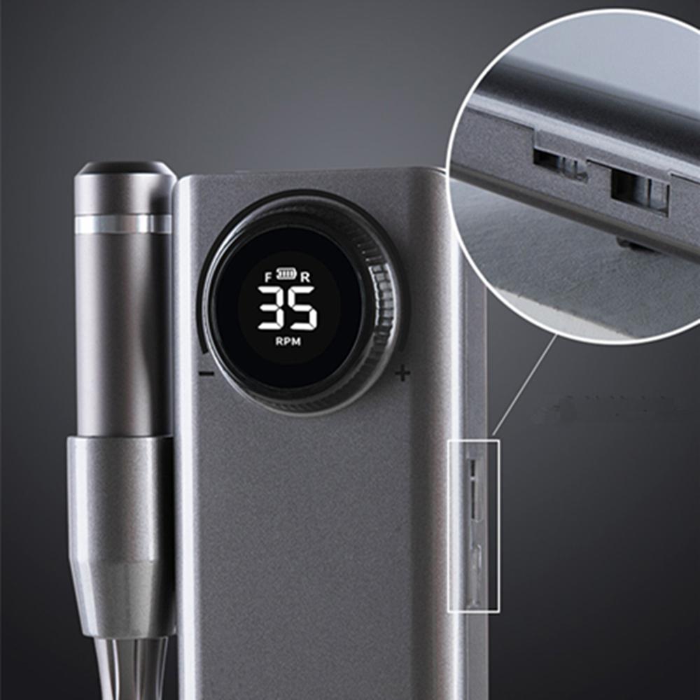 Перезаряжаемая электрическая машинка для маникюра и педикюра 35000 об/мин, портативный набор