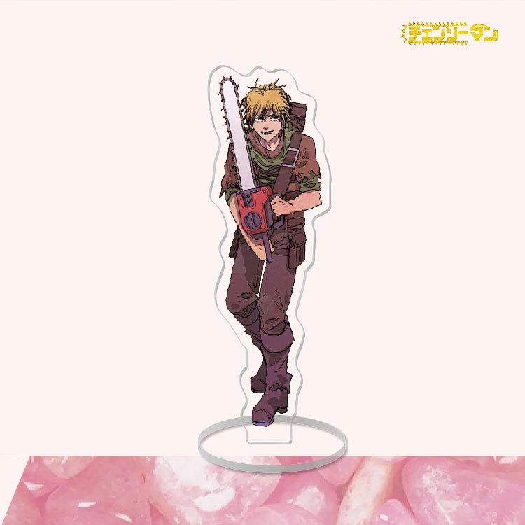 Аниме бензопила человек акриловая подставка для персонажей косплей окрашенный декор стола орнамент подарок модели «сделай сам»