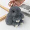 Artificial Rabbit Fur Rabbit  Key Chain Pompon Bag Pendant Cute Bunny Keychain  Gifts