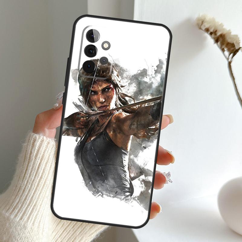 Чехол Lara Croft Tomb Raider для Samsung Galaxy A16 A26 A36 A56 A55 A35 A15 A54 A34 A14 A52 A32 A12 A13 A33 A53 A17