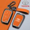 2026 Hot For Toyota Hub Caps New Zinc Alloy Leather Car Key Case Cover For Toyota Auris Corolla Reiz Avensis Verso Yaris Aygo Ra