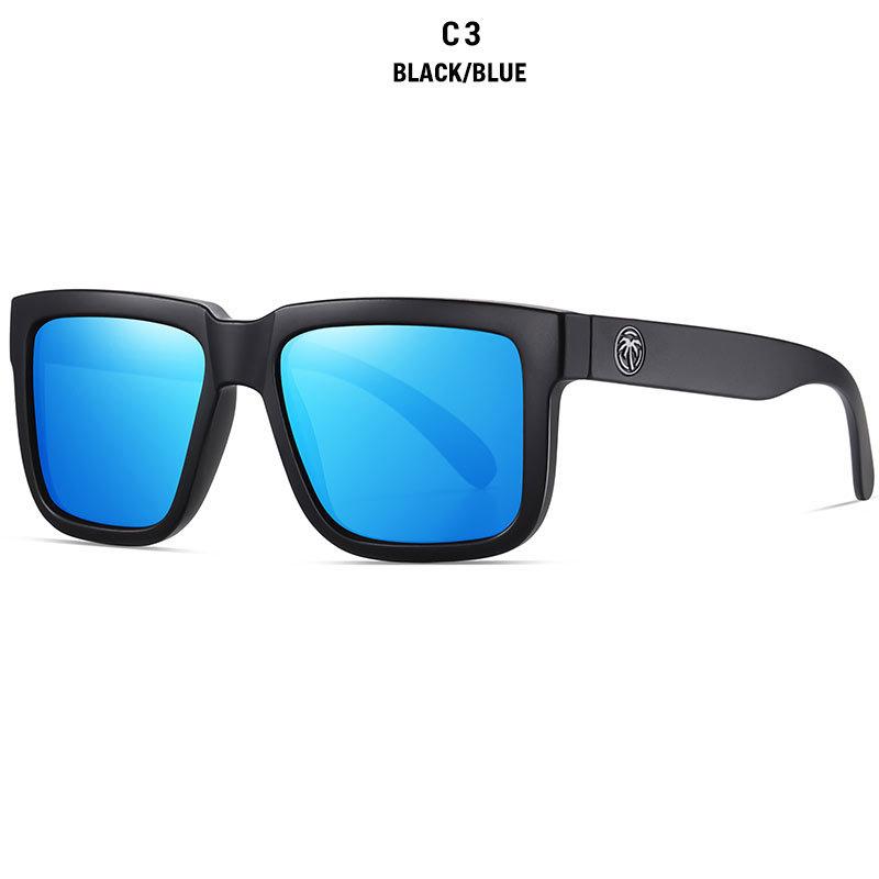 Colorful Polarized Square Men's and Women's Real Film Outdoor Sports Sunglasses