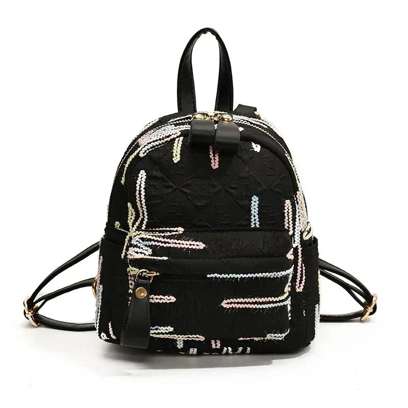 Рюкзак из однотонного нейлона с застежкой-молнией и поясом на воздушной подушке, модный рюкзак с мягкой спинкой, новая университетская сумка