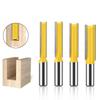 12mm 1/2inch Shank Router Bit Double Flute Long Straight Bits Grooving Bits Trimming Cutter Woodworking Milling Tools