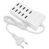 USB-зарядная станция на 10 портов, настенное питание, умное зарядное устройство для нескольких устройств