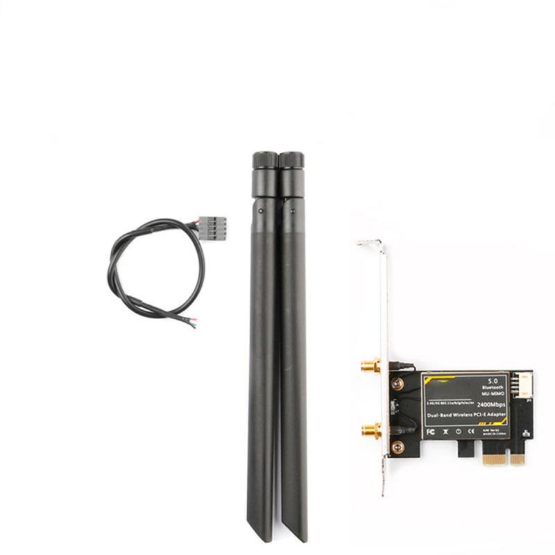 Ax200 3000Mbps 2.4G +5G +5.0 Bluetooth 802.11Ax Pcie Wireless Network Card Black