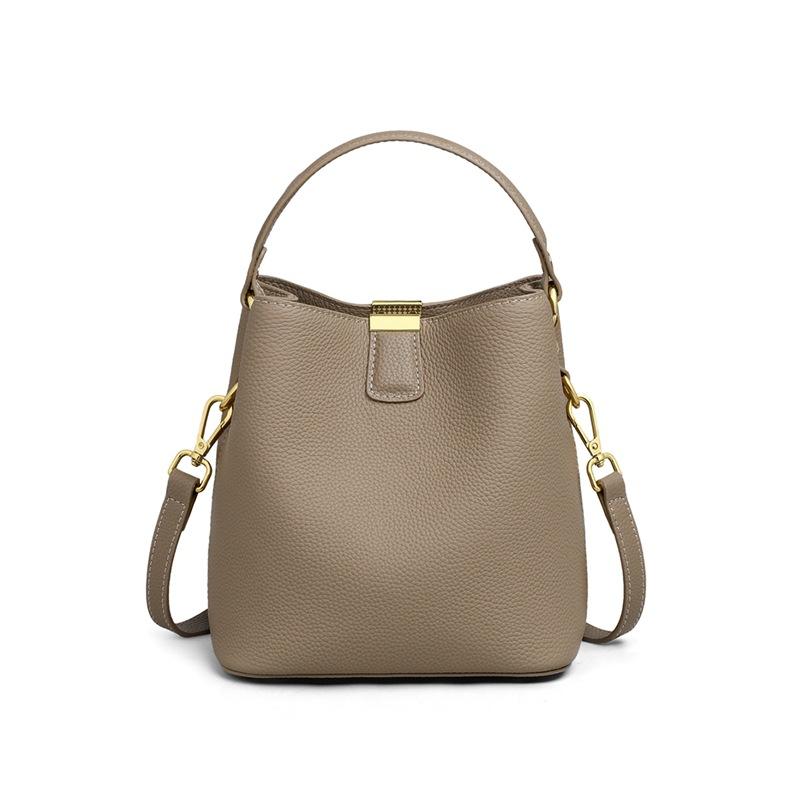 Новая сумка-ведро большой вместимости из натуральной кожи женская сумка универсальная сумка через плечо сумка для поездок на работу