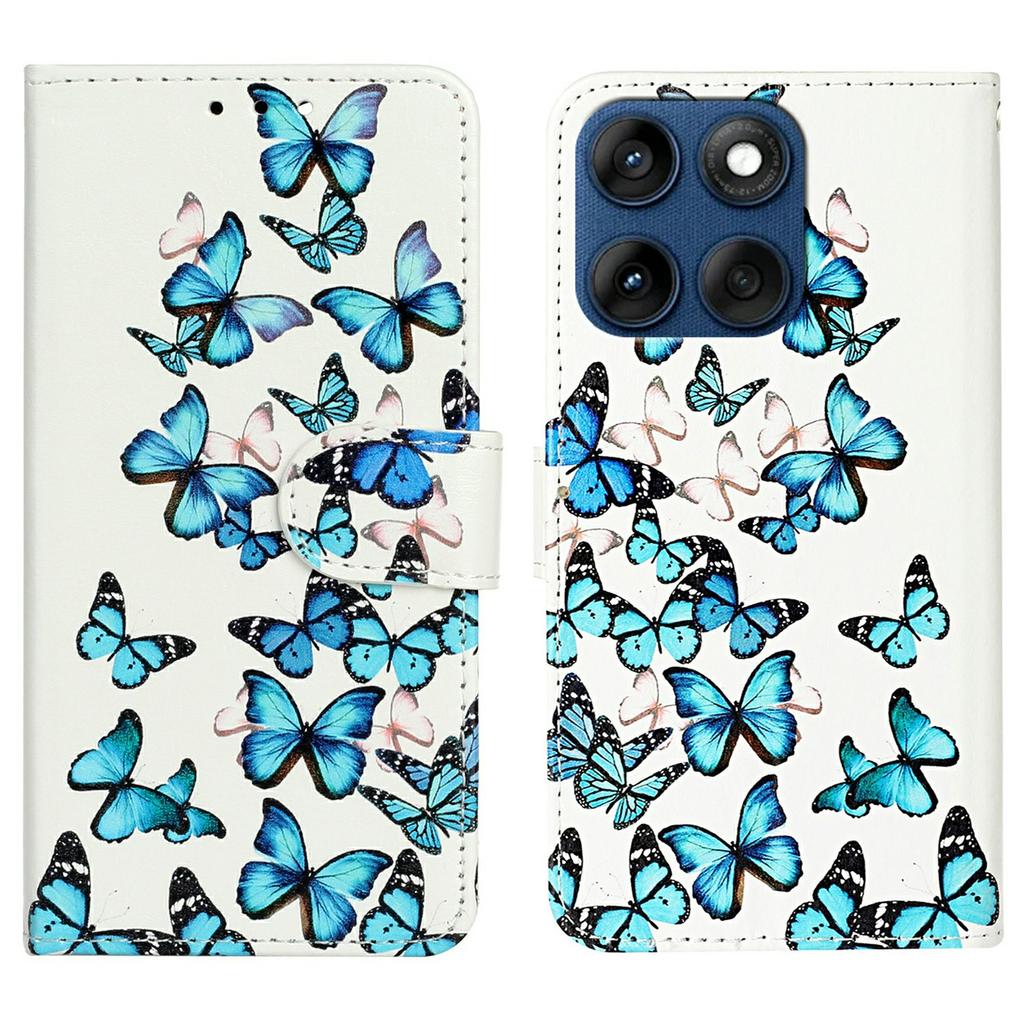 Чехол-книжка со подставкой для Motorola Edge 60 5G/60s 5G/60 Fusion 5G, с рисунком под мрамор, флип-кошелек из кожи, чехол для телефона