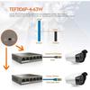 Commutateur - TENDA - TEF1106P-4-63W - 6 ports - 4 ports PoE - QoS et mode étendu