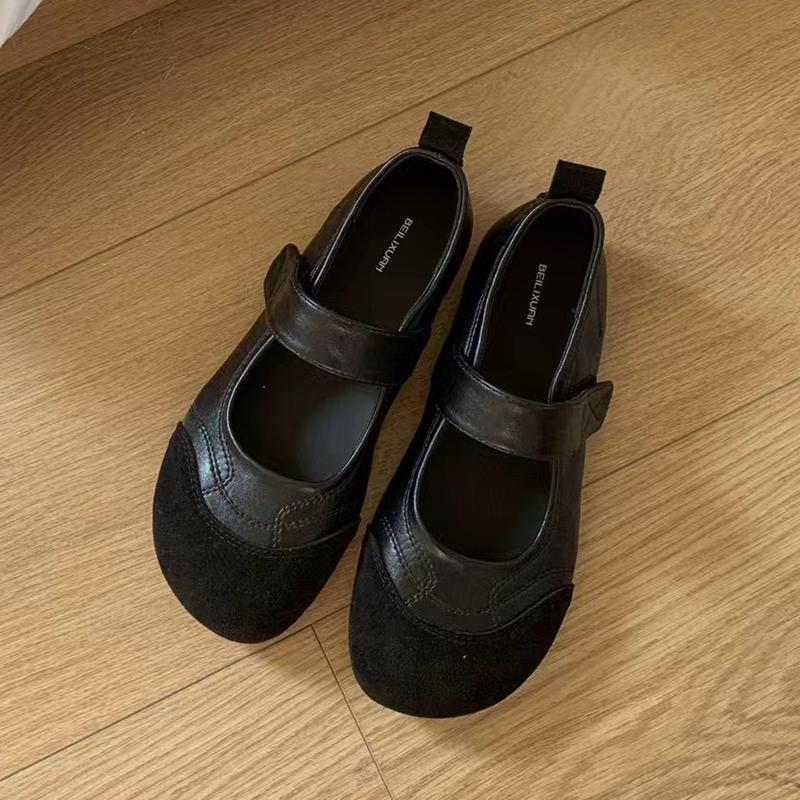 Мода SUOJIALUN 2025 Новый Бренд Женская Обувь на Плоской Подошве Мода Микс Цвета Женская Элегантная Обувь Мэри Джейн Мягкий Плоский Каблук Улица Платье Одинарный Ш