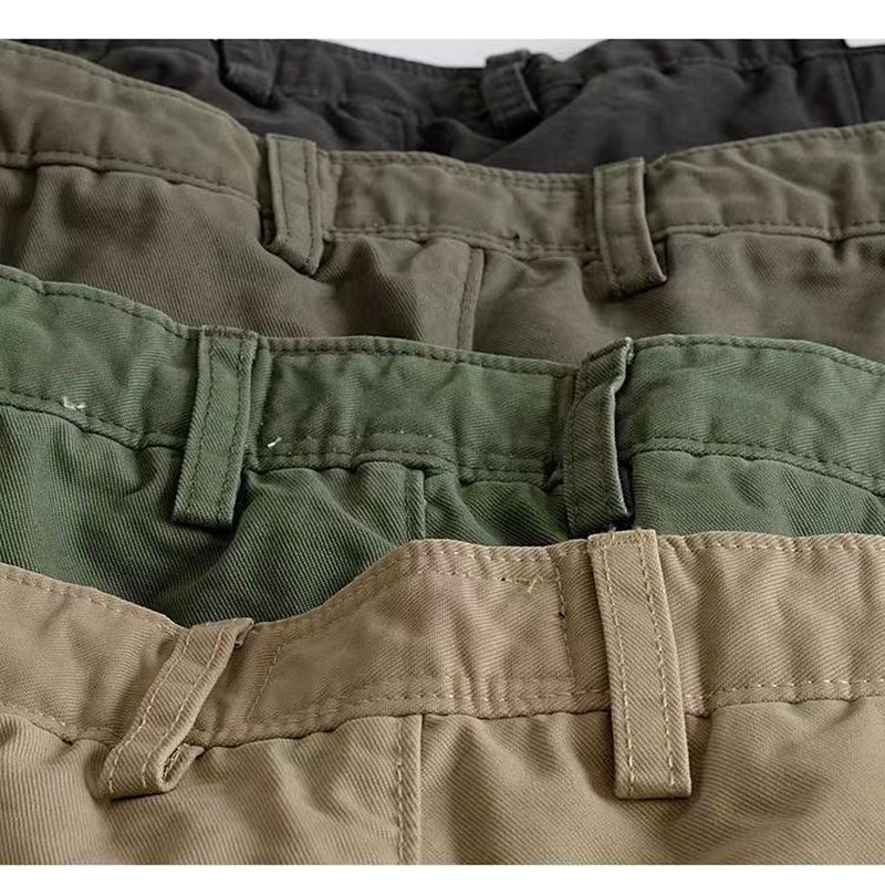 Embroidered Summer New Casual Shorts, Men's Textured Slim Fit Trend, Two-piece Pants, Men's Versatile Straight Tube Workwear, Two-piece Pants