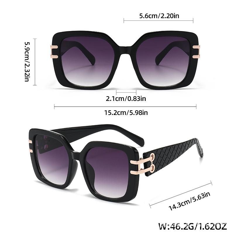 New European and American square large-frame sunglasses women's high-end fashion Sunglasses street shooting tide
