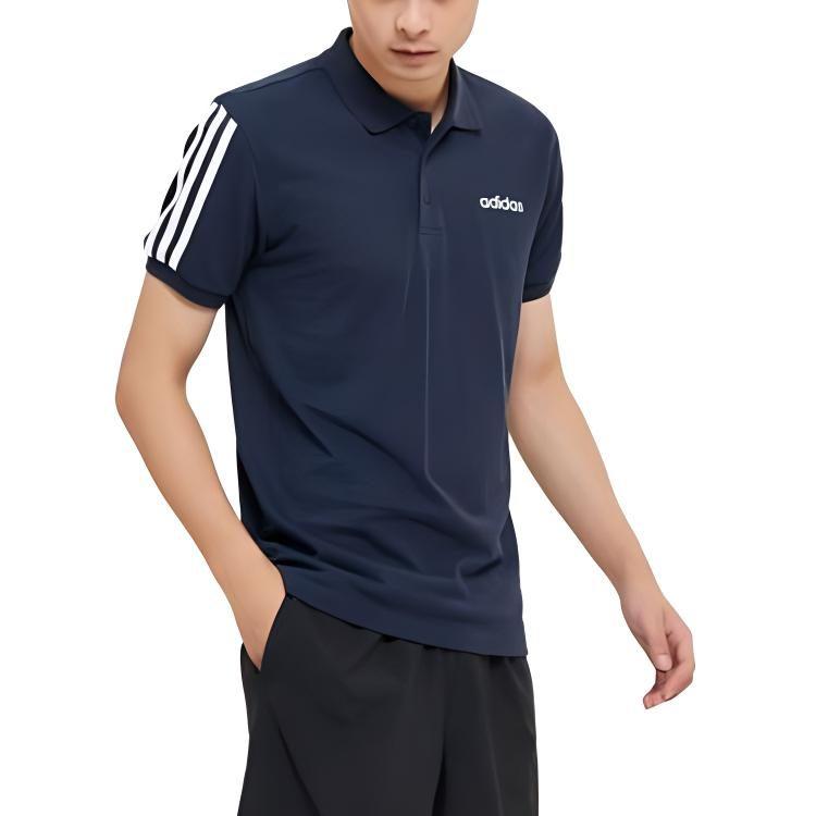 adidas Мужская футболка-поло 3 полосы Outlet Legend Ink EJ0925