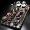 Автоматический поднос для кунг-фу ча из массива дерева Jiakangming