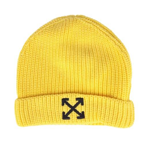 Off White Childrens/Kids Arrow Beanie