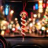 Creative Crafting Set Crochet Doll Spiral Ornament DIY Kit, Holiday Craft with Soft Yarn, Beads, Christmas Tree Hanging for Window Wall Cabinet