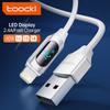 USB-кабель Toocki Display для зарядного устройства iPhone 14 13 12 11 Pro Max X XS XR, быстрое зарядное устройство с жидким кремнием, кабель для подсветки, провод