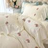 Комплект кружевного постельного белья для девочек, пододеяльник с простыней «Принцесса», мягкий стираный хлопок, французский романтический домашний текстиль, элегантный и мягкий