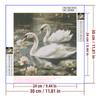 5d DIY Diamond Painting Cross Stitch Animal Swan Lotus Flower Diamond Embroidery Mosaic Full Round Drill Home Decor Arts