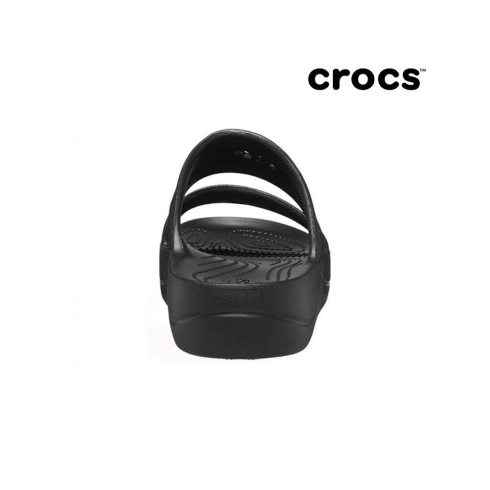 Crocs Womens Baya Platform Sandals Black 208188 001