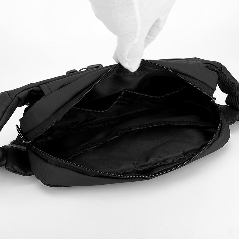 Мужская нагрудная сумка, большая вместимость, поясная сумка, многофункциональная сумка через плечо с магнитной застежкой