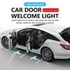 Светодиодная подсветка двери автомобиля для Model 3 Model Y Model S Model X, иконка приветствия, HD LED лампа-проектор, атмосфера