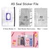 BND KOREA A5 DECO POCKET Photo Card Book Polaroid Seal Стикеры Binder Альбом Card Case Держатель Органайзер