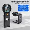 8 Leds 500X 2 Inch Screen Folding Digital Electronic Microscope Zoom Magnifying Glass Coin Observing Microscopio