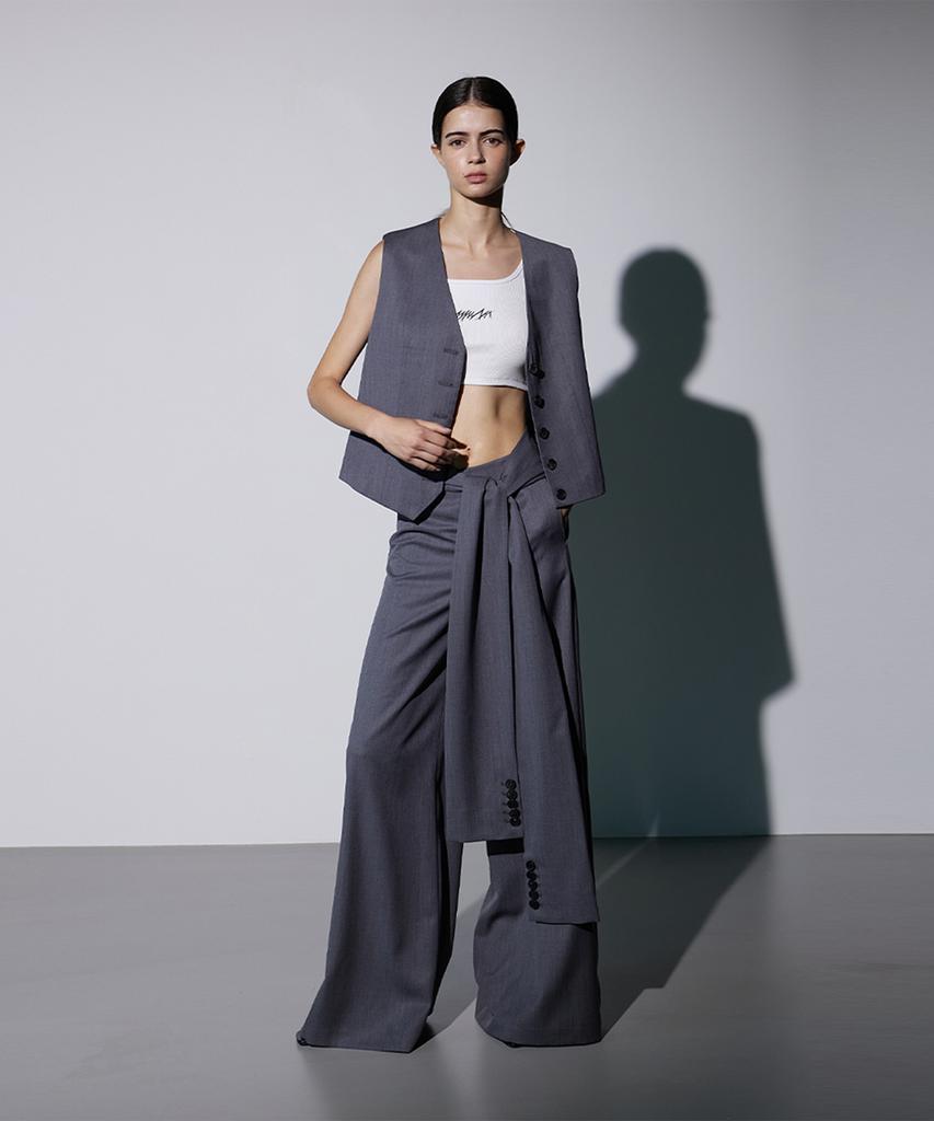 Meuameu Tie-Up Sleeve Pants