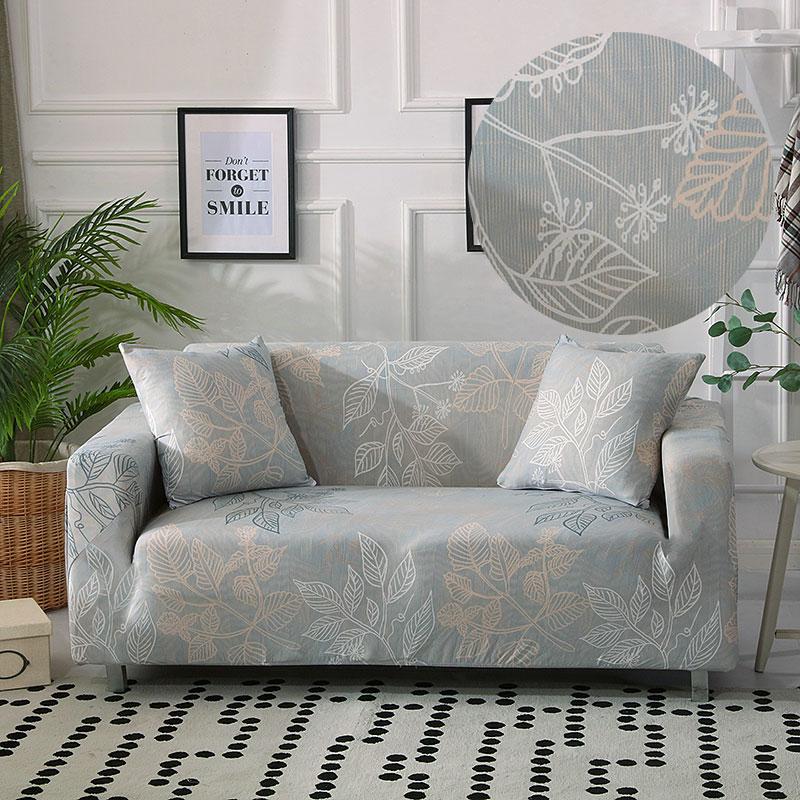 Printed Stretch Sofa Couch Cover For Living Room L Shaped Combination Chaise Sofa Slipcover Home Decor 1/2/3/4 Seats Removable
