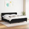 3126095 vidaXL Divan Bed with Mattress Black 160x200 Cm Fabric