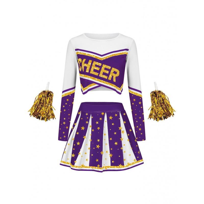 Cheerleading Skirt Kids Adults Halloween Stage Performance Competition