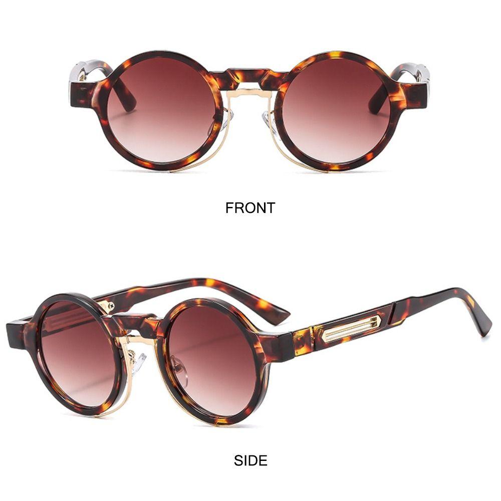 UV400 Round Frame Round Sunglasses Small Y2K Punk Sun Glasses UV400 Protection Eyewear for Women & Men