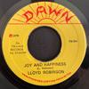 7-дюймовая пластинка LLOYD ROBINSON  VILLAGE BUNCH  Joy And Happiness  Joy And Happine VR004 Dawn 1975 Ямайка Регги Ска  Даб Б/у