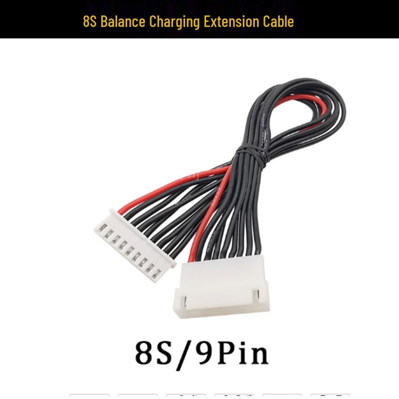 Model Airplane LiPo Battery Charger Extension Cord: Dual-Head Balance Wires for 1S-8S
